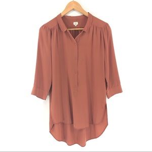 🌻 Aritzia Wilfred | 100% Silk Tunic Dress Top